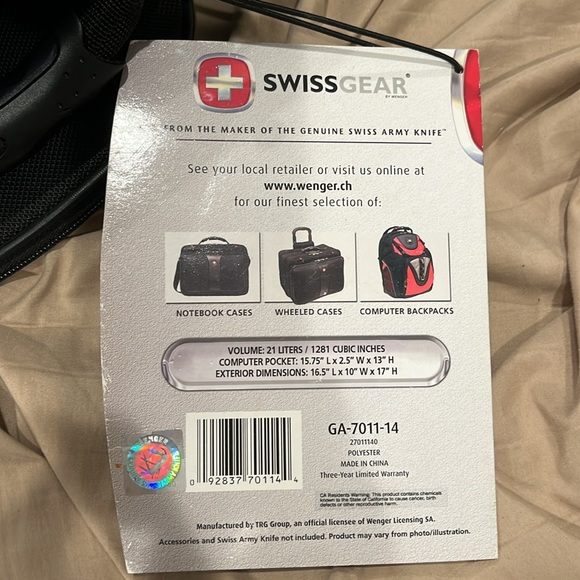 Swiss Gear Granada Laptop Case on wheels fully retractable handle bag strap blk - Picture 14 of 16